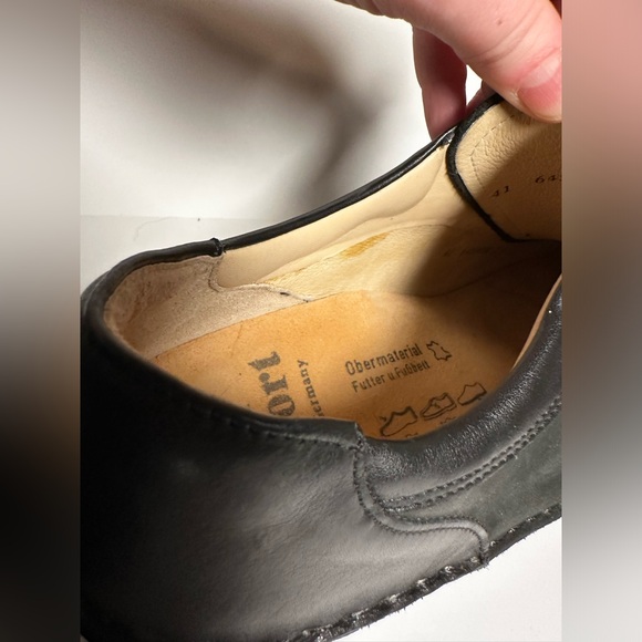 Finn Comfort Germany Men's Black Leather Oxford Work Shoe Loafers Size 41 - Picture 11 of 11